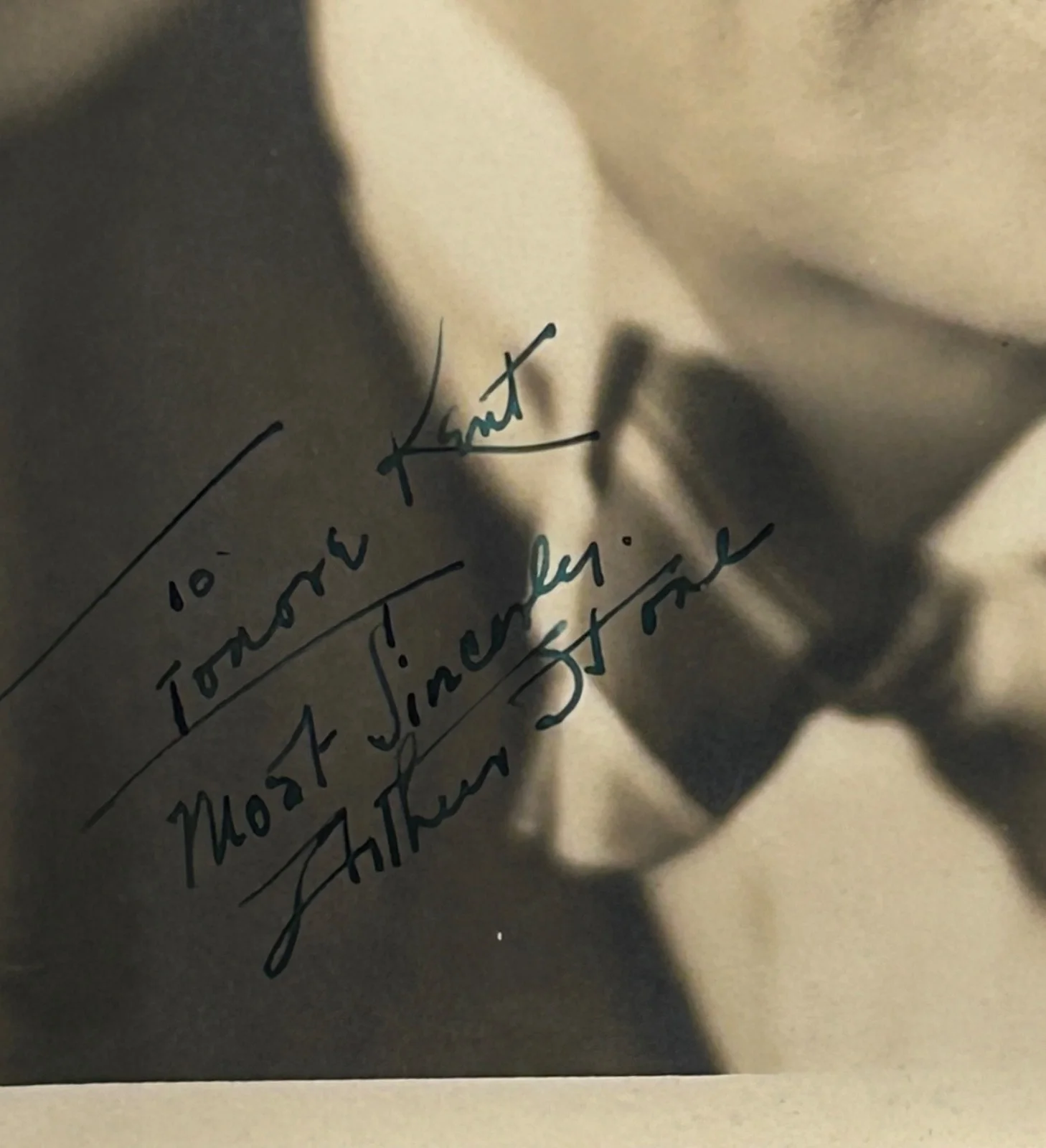 ARTHUR STONE—SIGNED PHOTO—HAL ROACH SILENT STAR—Fritz Lang•Laurel+Hardy, изображение 3