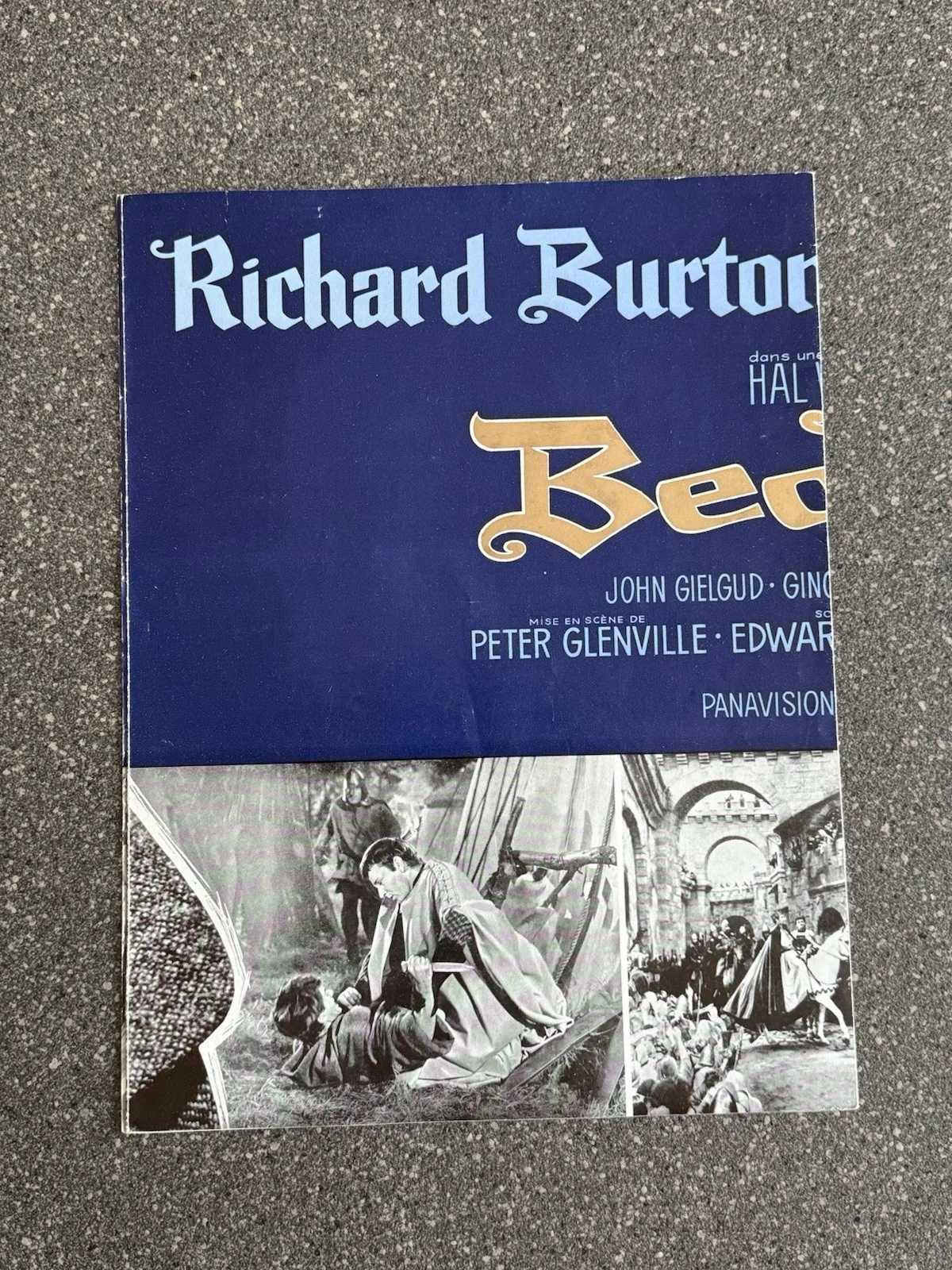 RARE French 1964 A4 Multi-Panel Film Promo Becket Richard Burton Peter O’Toole, изображение 2