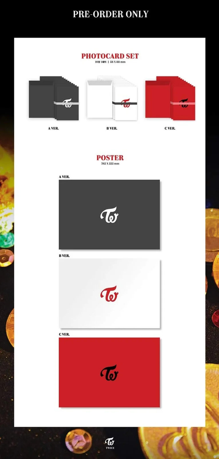 TWICE [YES or YES] 6th Mini Album 3 Ver Set+3ea PhotoBook+15p PhotoCard+3p Ye..., изображение 4