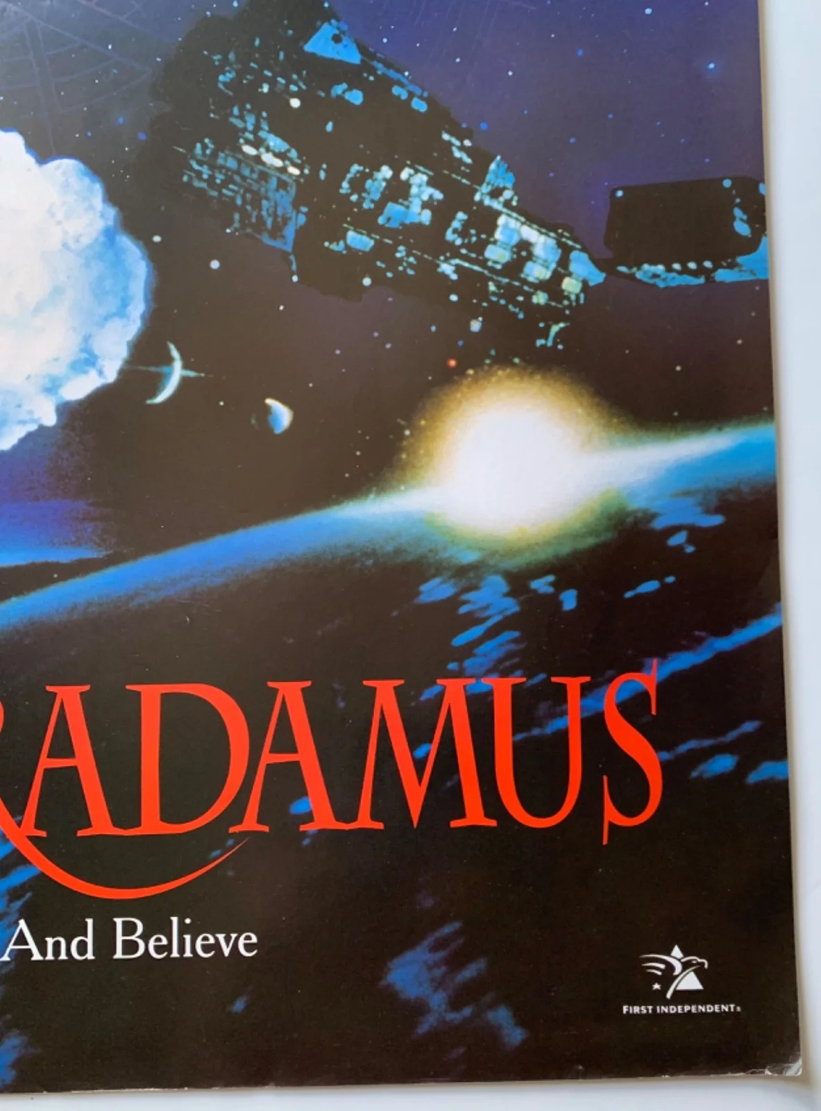 NOSTRADAMUS / VINTAGE VIDEO HORROR FILM POSTER 1990’S BRITISH ORIGINAL MOVIE, изображение 4