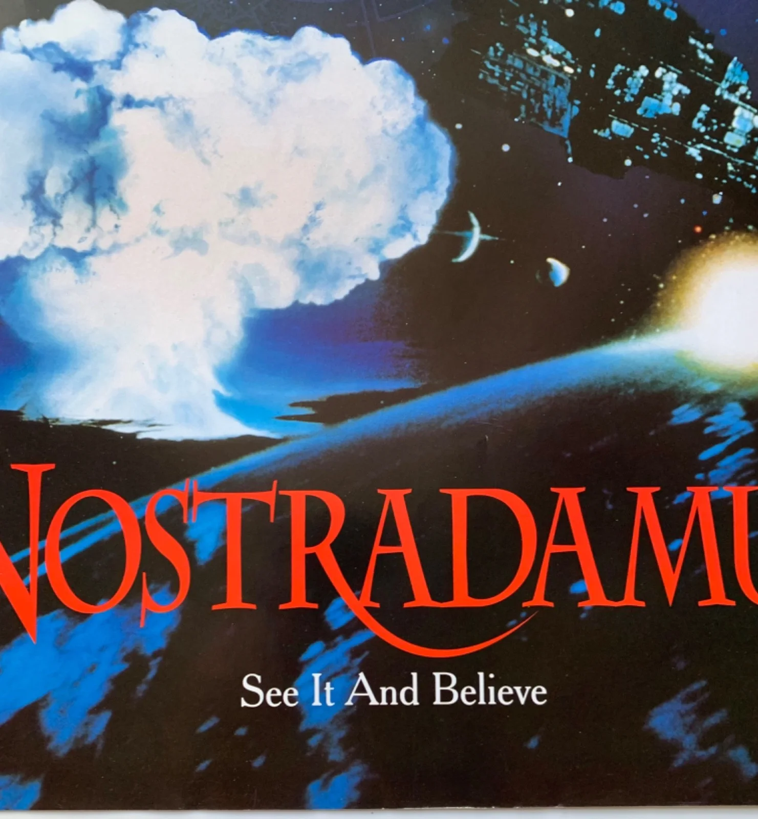 NOSTRADAMUS / VINTAGE VIDEO HORROR FILM POSTER 1990’S BRITISH ORIGINAL MOVIE, изображение 5