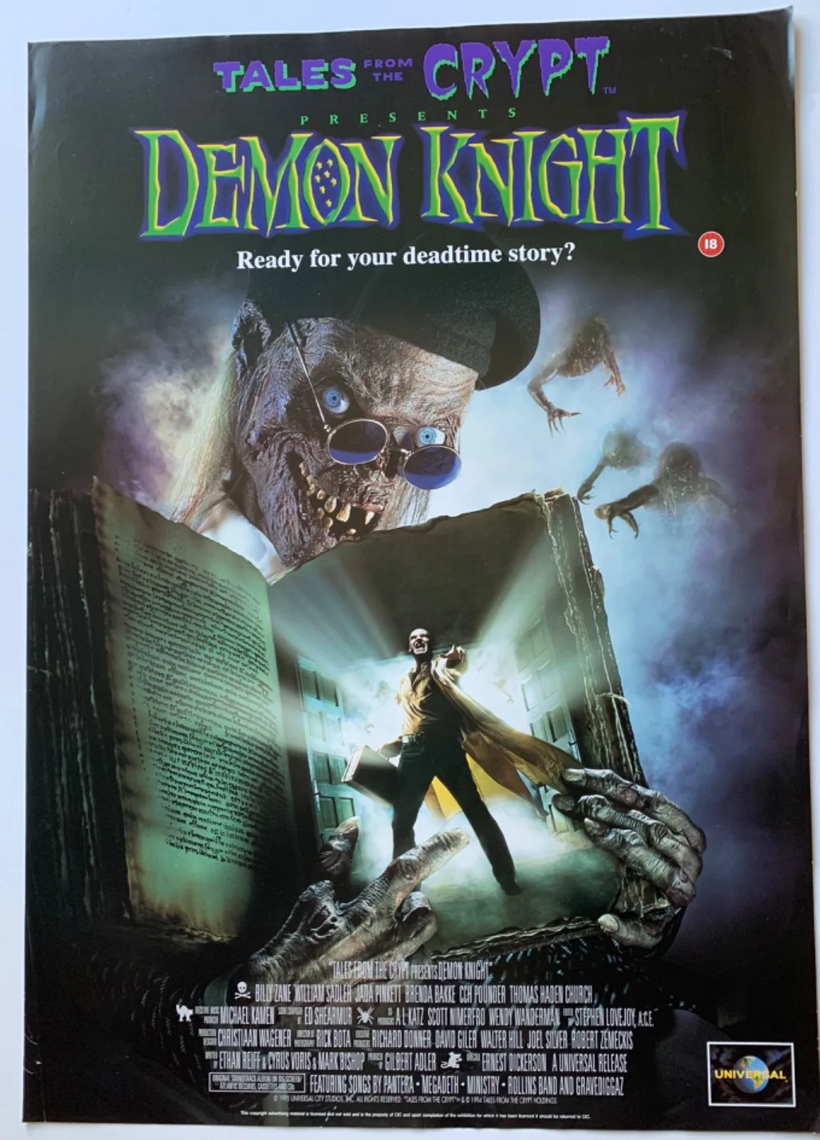 TALES FROM THE CRYPT / VINTAGE VIDEO FILM HORROR POSTER 1990’S BRITISH ORIGINAL, изображение 3