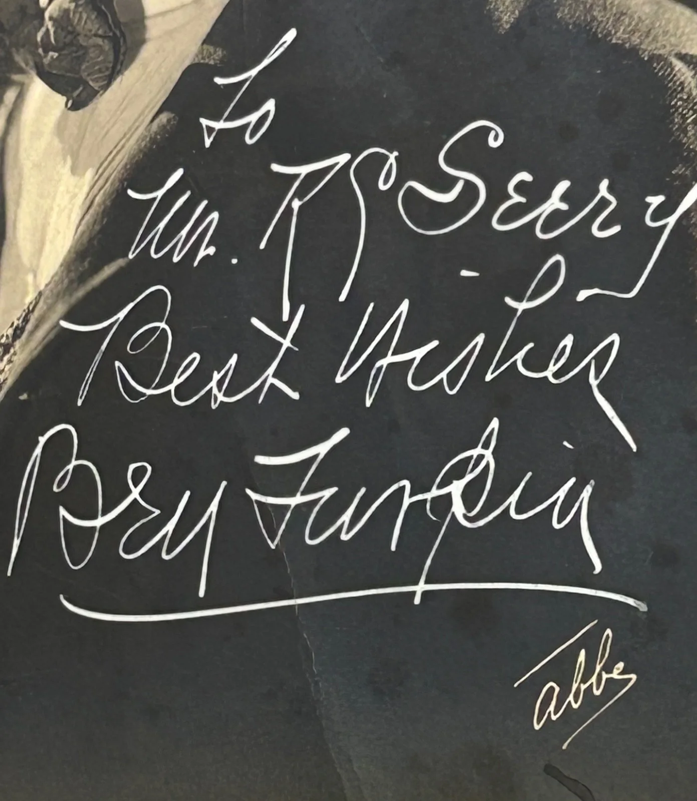 BEN TURPIN—SIGNED PHOTO—MACK SENNETT Comedy Star•Chaplin•Laurel+Hardy•W C Fields, изображение 2