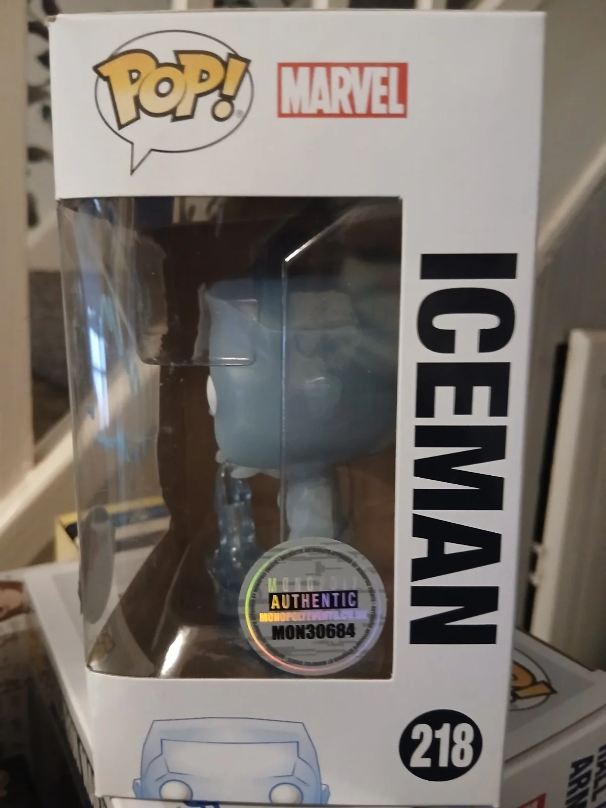 X-Men Iceman Funko Pop #218 Signed by Shawn Ashmore Authentic with COA, image 3