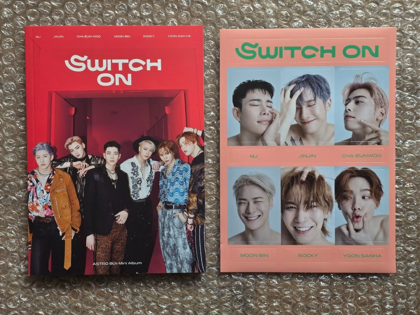 ASTRO 8TH MINI SWITCH ON ALBUM Promo Sticker Autographed Hand Signed, image 4