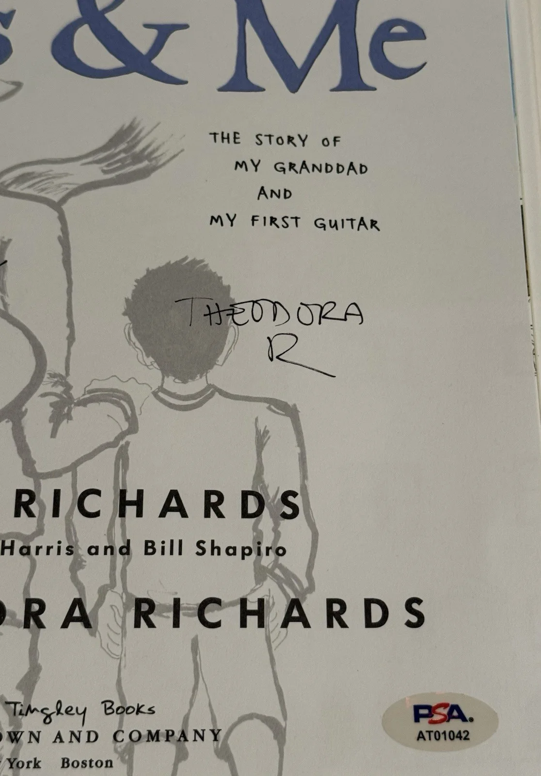 Keith Richards & Theodora Richards Signed Edition Gus & Me Book PSA Authentic, изображение 4