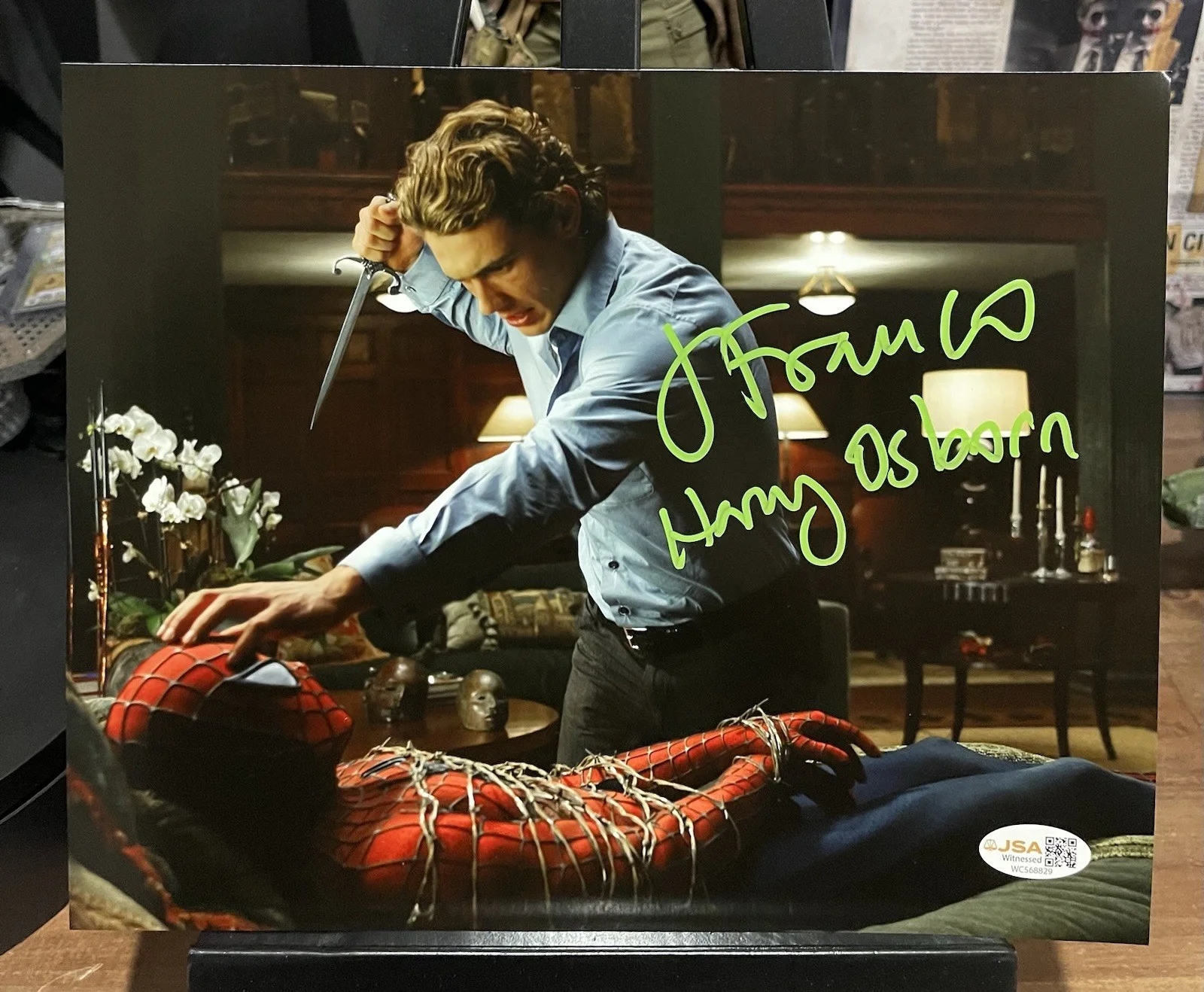 James Franco — James Franco 8x10 Photo Signed “Harry Osborn”