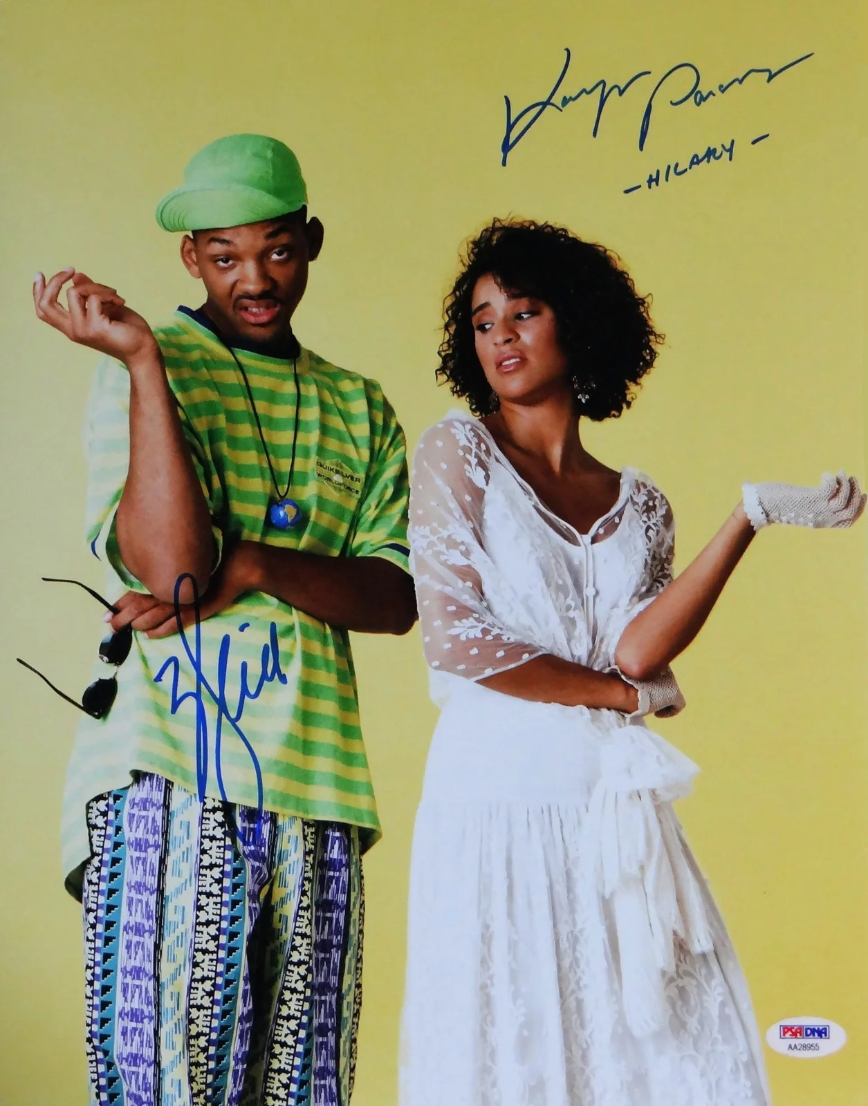 Will Smith, Karyn Parsons — Will Smith & Karyn Parsons Autographed 11x14 Photo - PSA/DNA *Blue