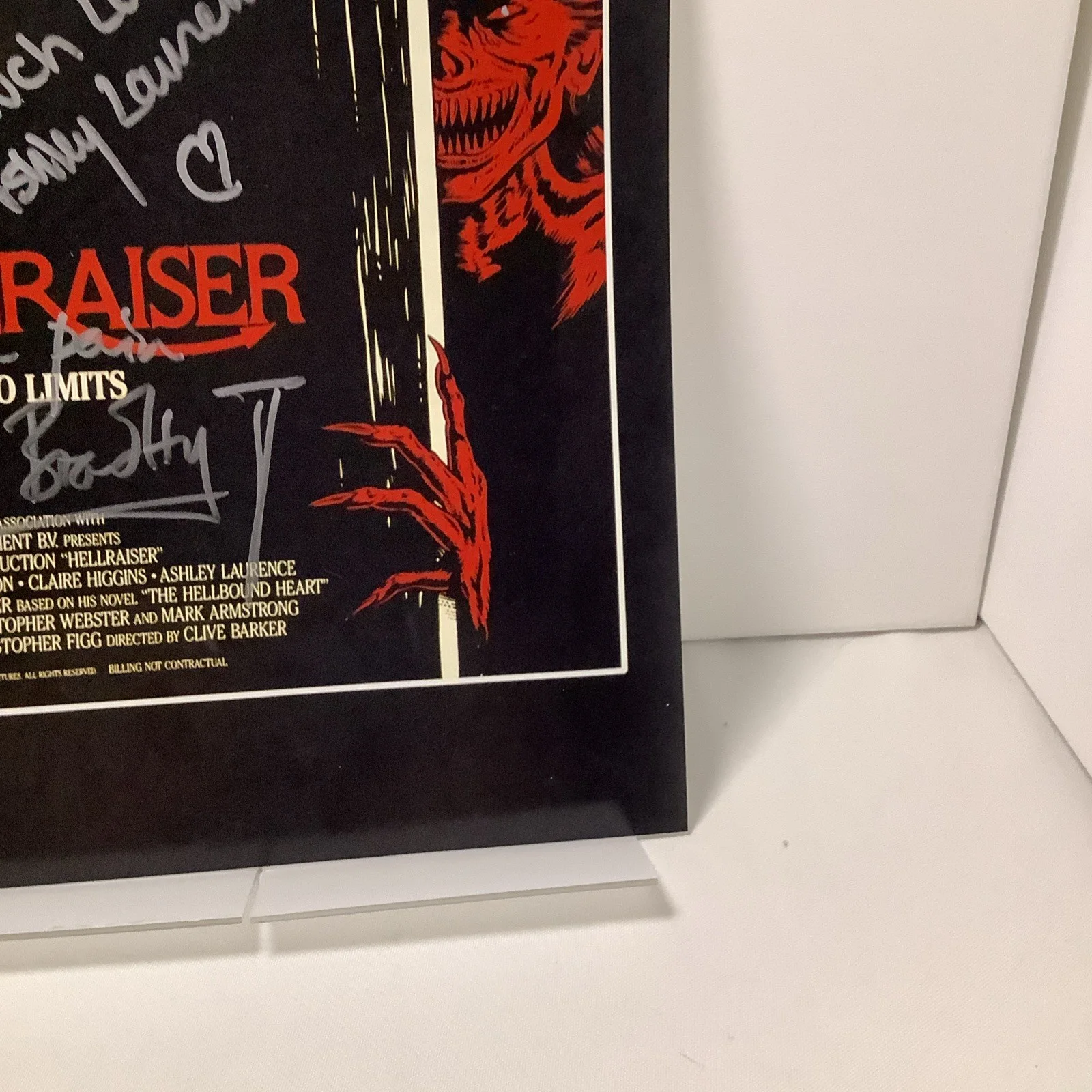 SIGNED Hell Raiser Movie Poster 10x15 Mint Condition, image 3