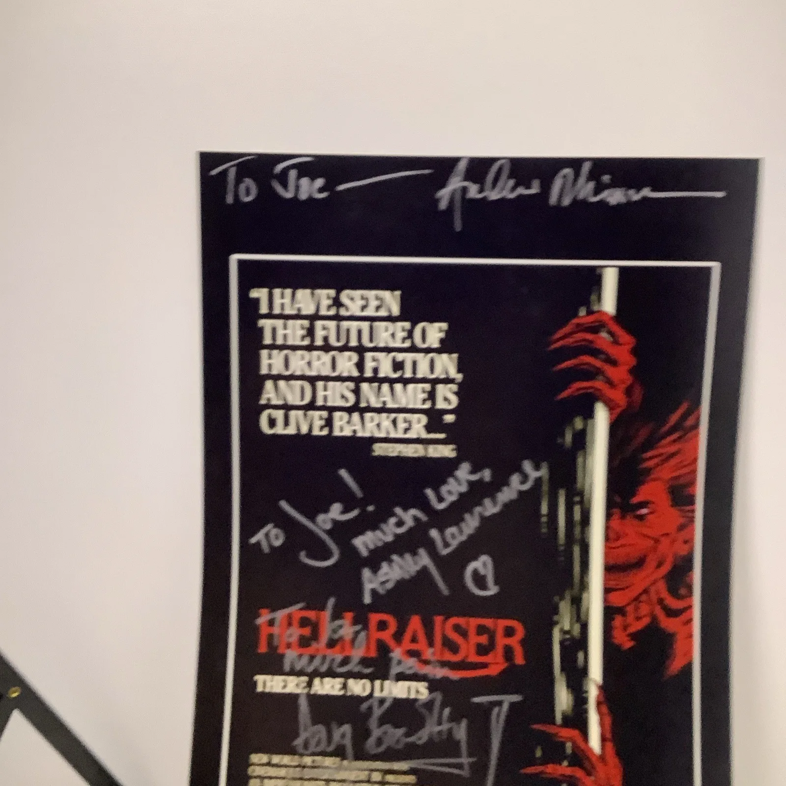 SIGNED Hell Raiser Movie Poster 10x15 Mint Condition, image 4