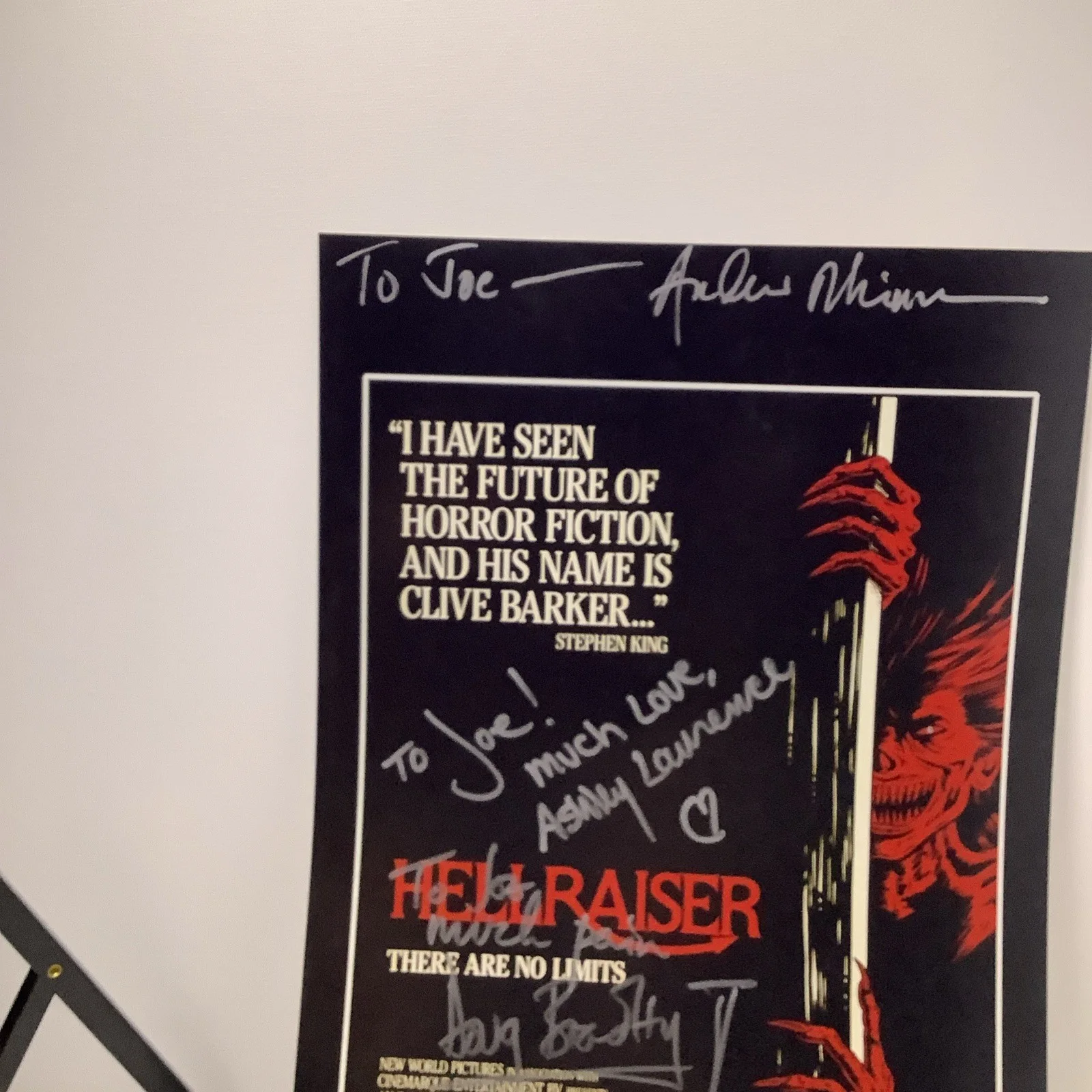 SIGNED Hell Raiser Movie Poster 10x15 Mint Condition, image 5