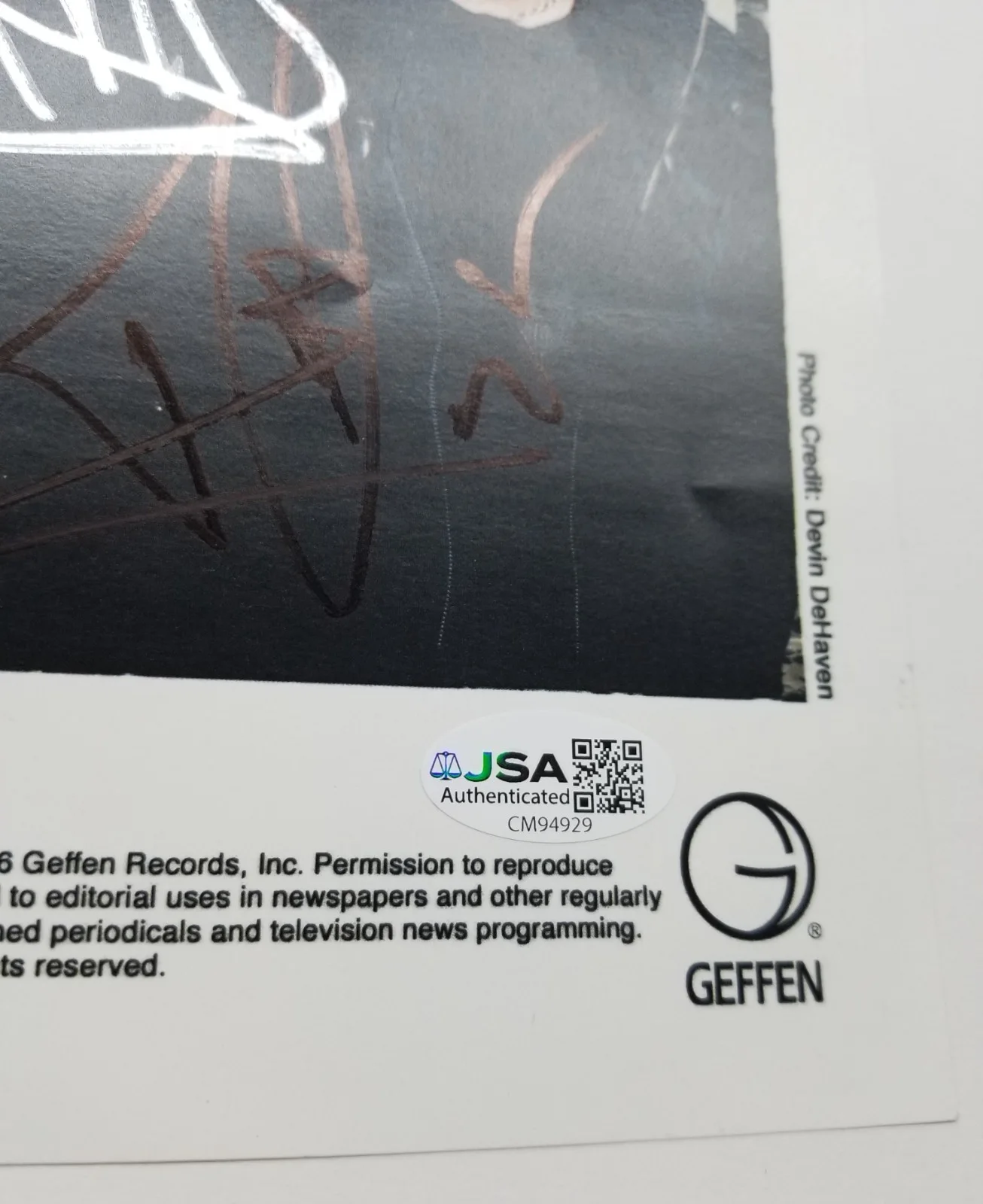 Papa Roach full band SIGNED 2006 Original Promo Photo JSA COA Autograph Jacoby +, изображение 5
