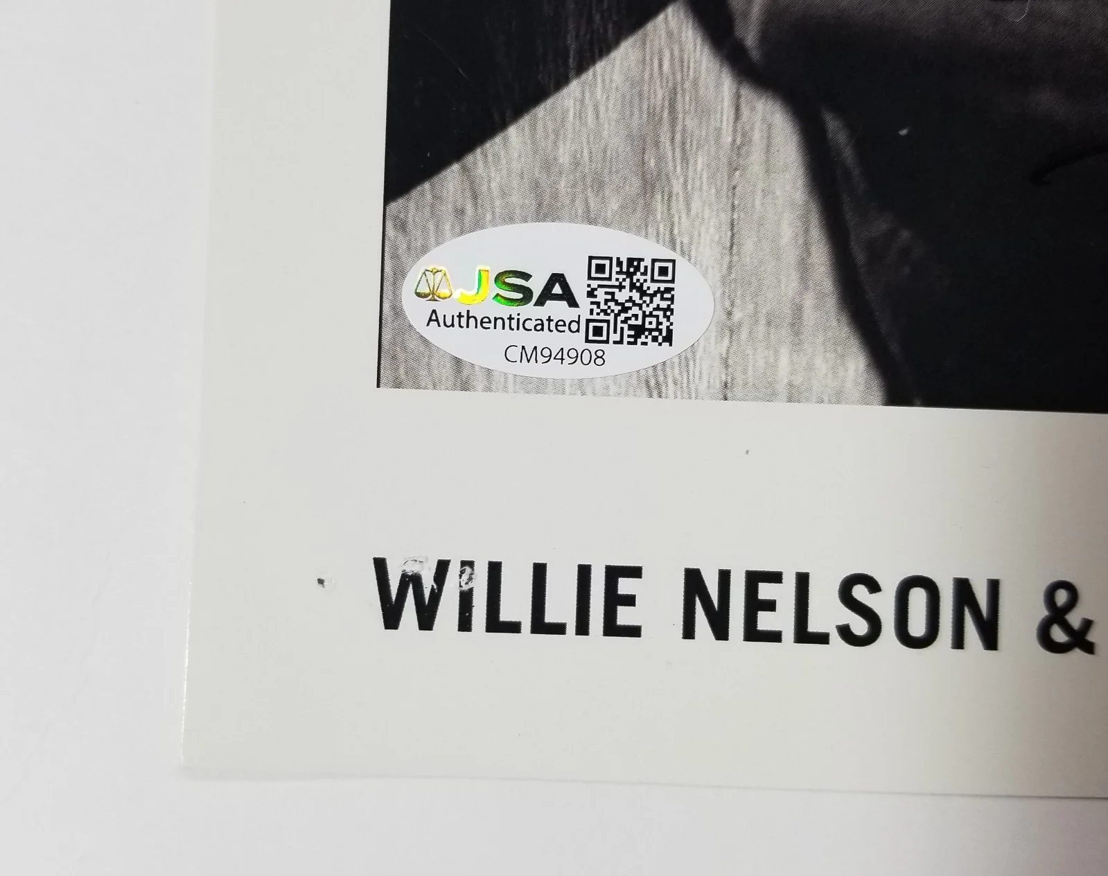 Willie Nelson hand SIGNED Concert Show Promo Photo JSA COA Autograph Highwaymen, изображение 4