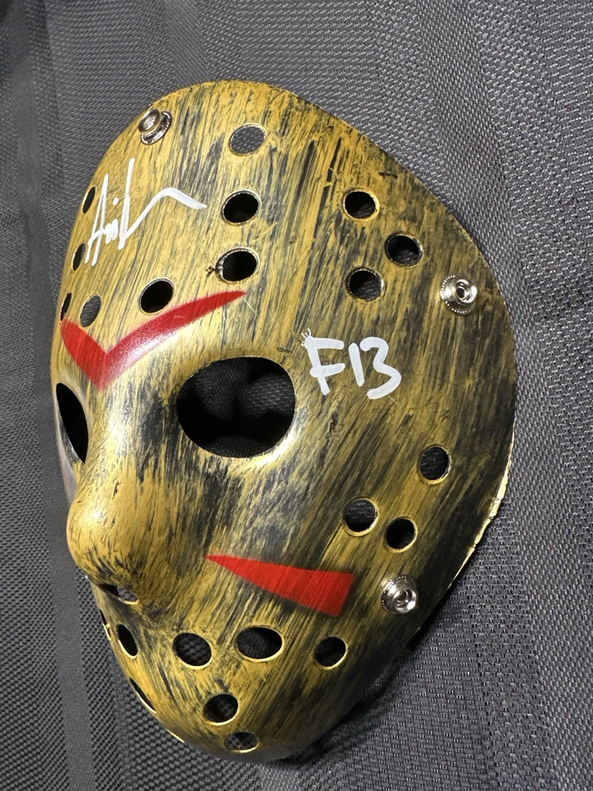 OG Jason — OG Jason Signed Friday the 13th Mask Ari Lehman Beckett Authenticated, image 2