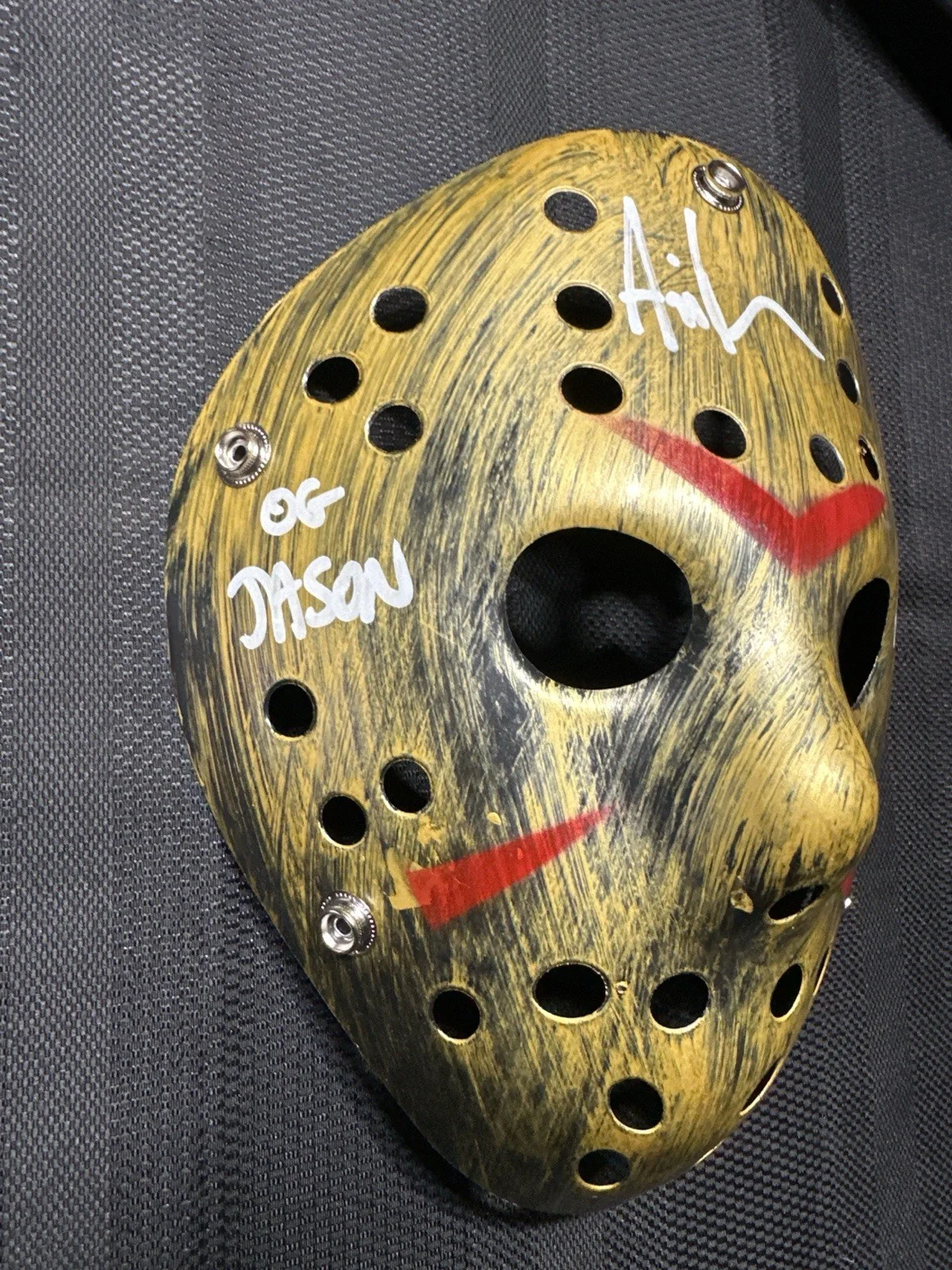 OG Jason — OG Jason Signed Friday the 13th Mask Ari Lehman Beckett Authenticated, image 3