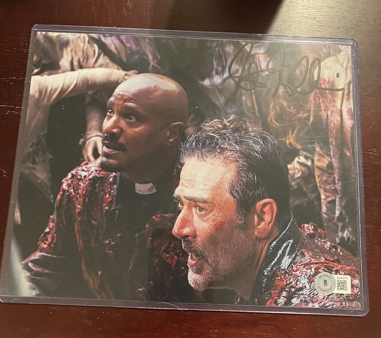 Seth Gilliam — Walking Dead Father Gabriel Autograph Seth Gilliam Signed Photo Beckett Negan