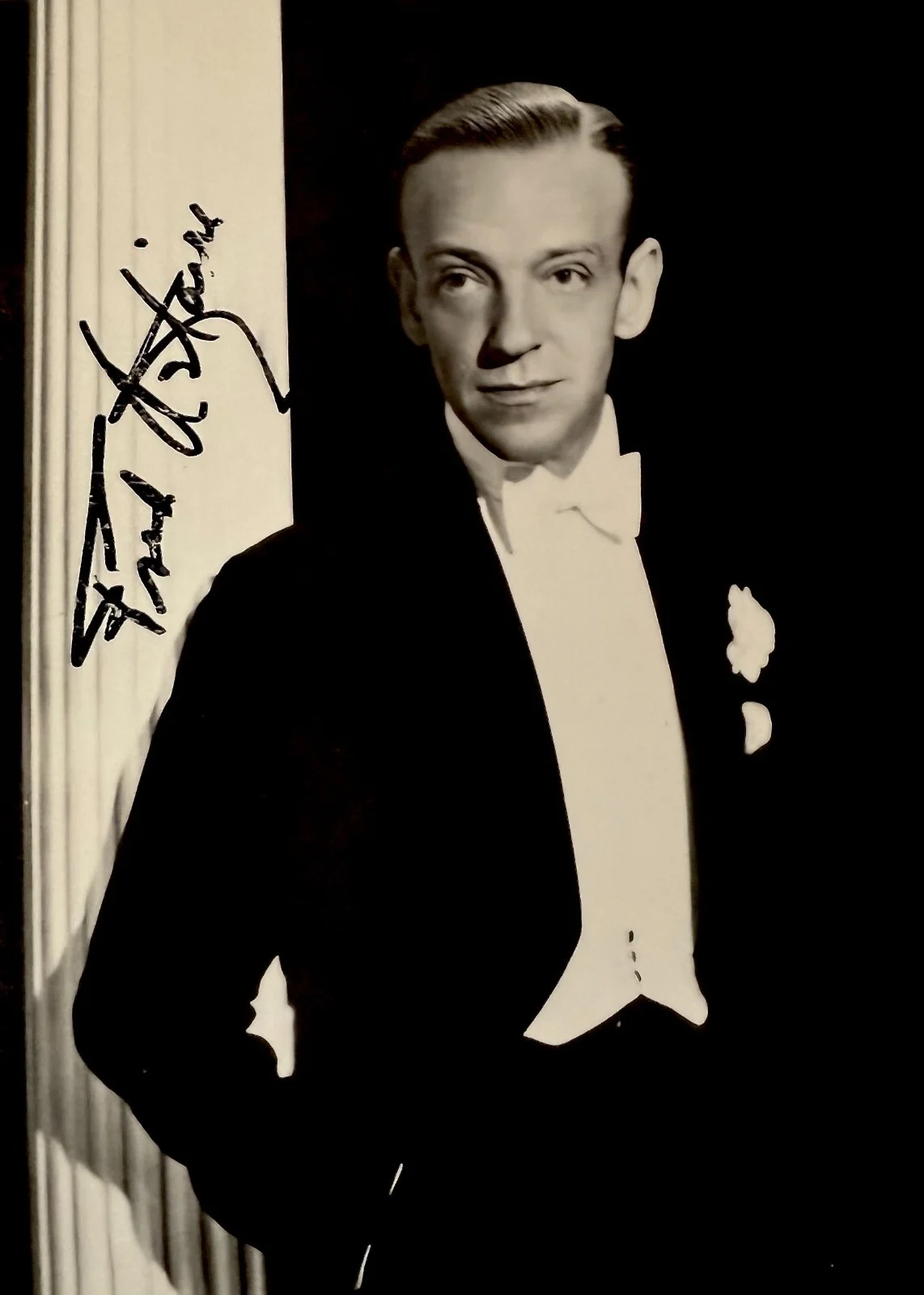 Fred Astaire, Hermes Pan — FRED ASTAIRE Signed Autographed 4 X 5 PHOTO POSTCARD Top Hat SWING TIME DANCER, изображение 4