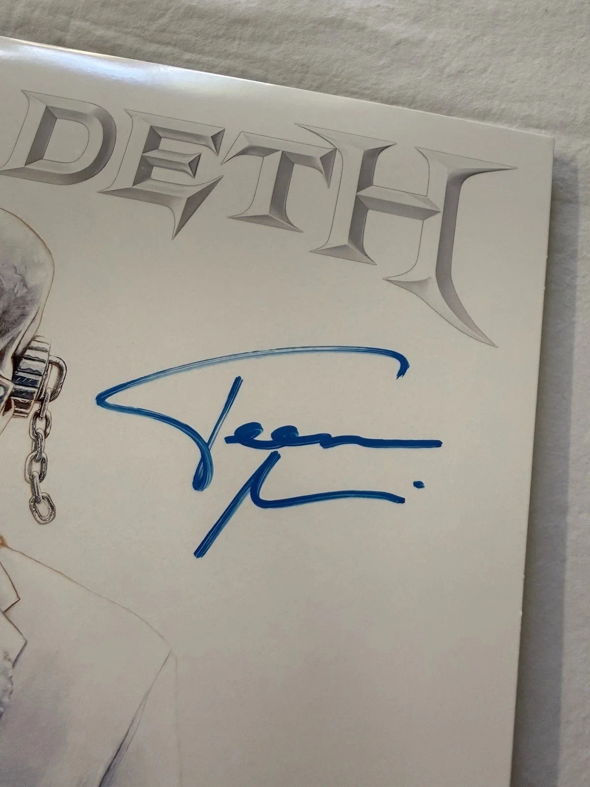 Megadeth Mustaine, Mantysaari, LoMenzo & Verbeuren Signed Auto LP Record JSA COA, изображение 4