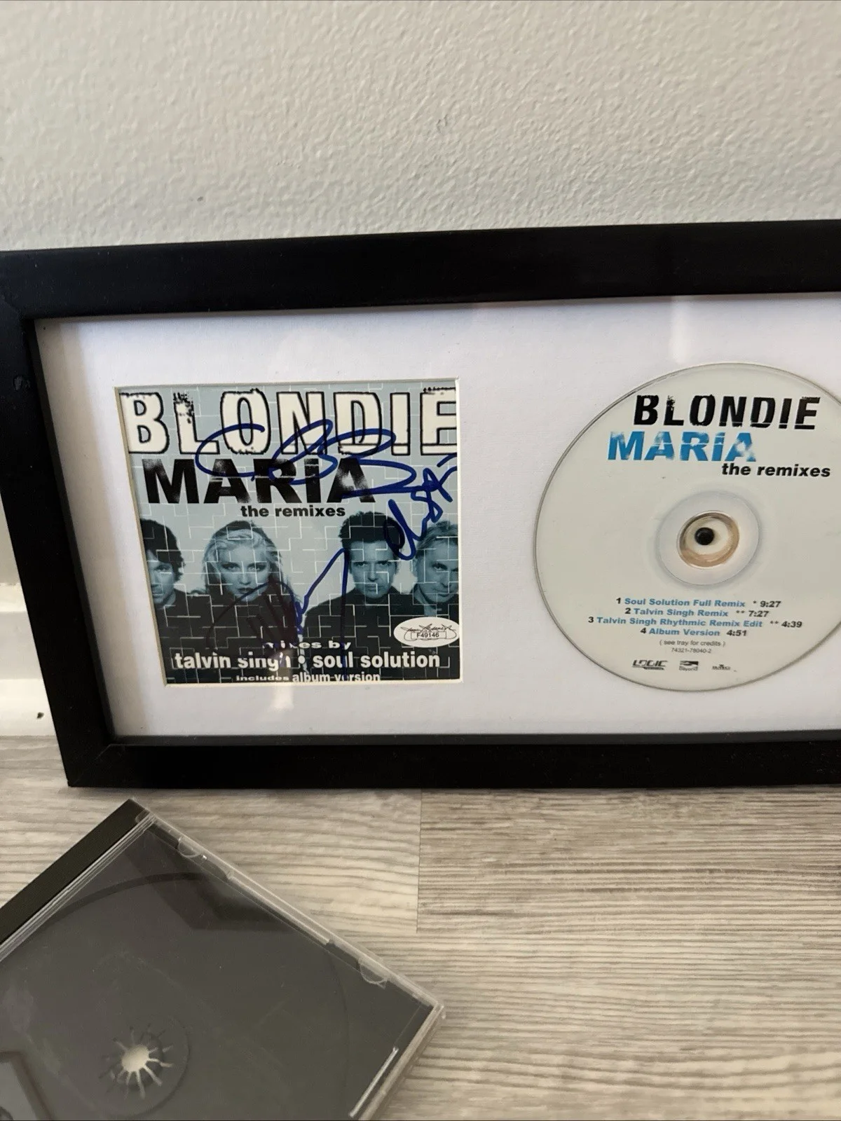 Blondie Maria The Remixes Autographed Framed CD Singles, image 2