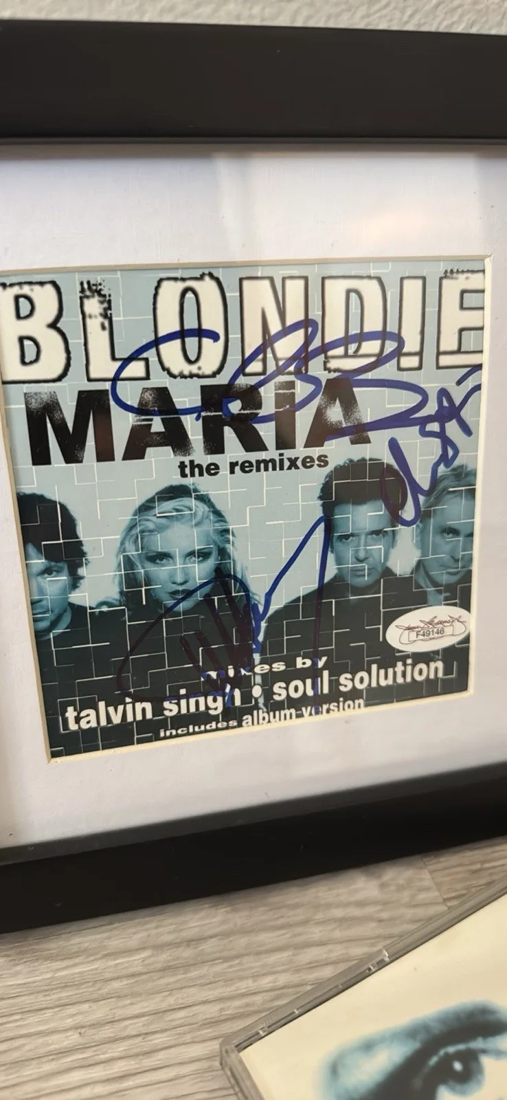 Blondie Maria The Remixes Autographed Framed CD Singles, image 3