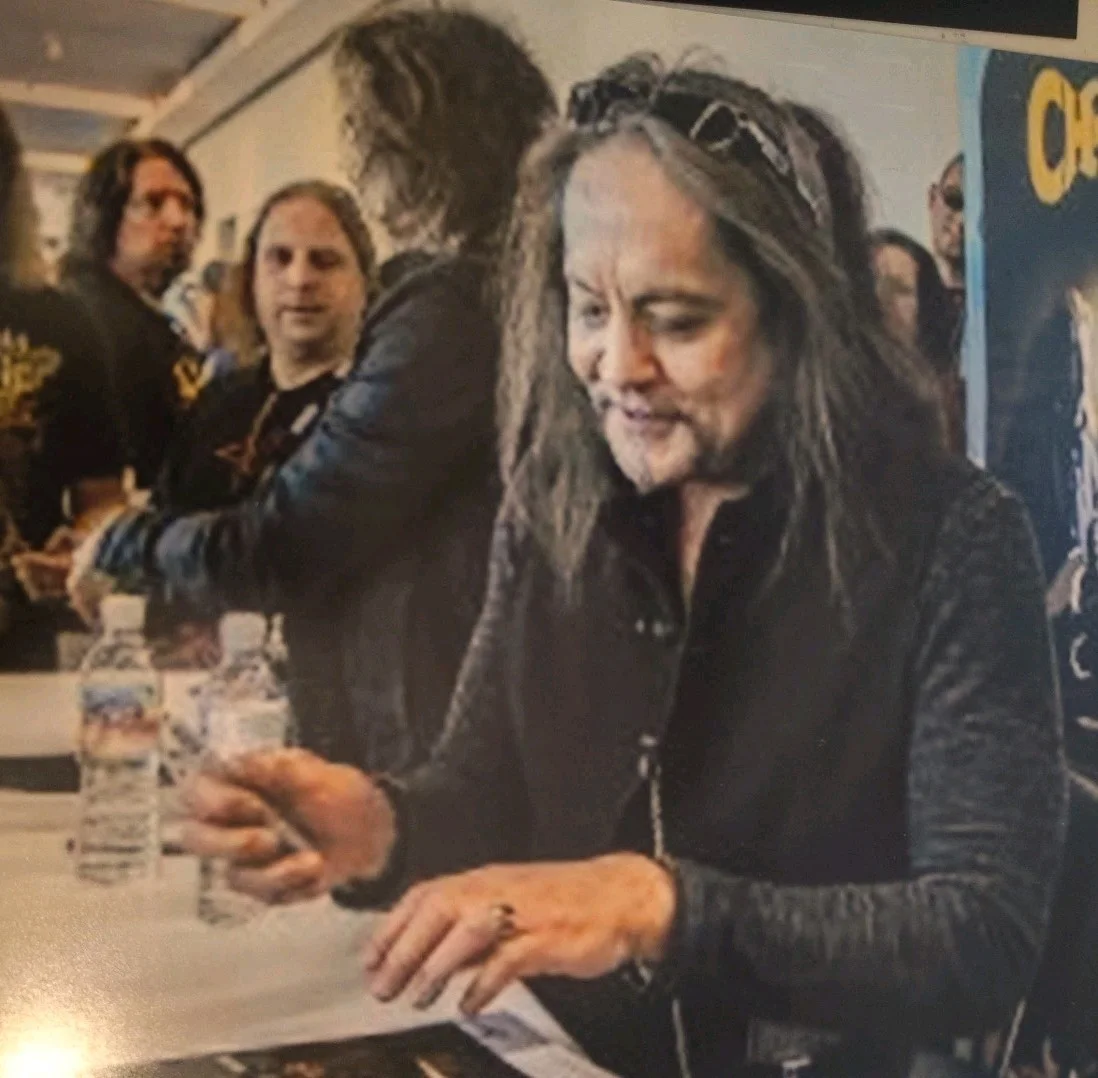 Jake E Lee Signed 8x10 Ozzy Badlands NAMM AUTOGRAPH OZZY ultimate sin Inscribed, image 2