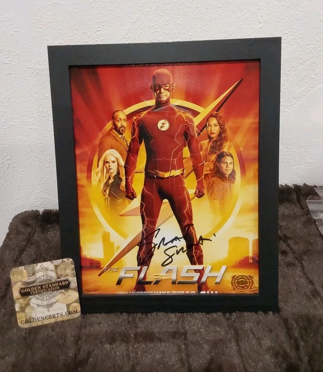 Grant Gustin — Grant Gustin Framed The Flash Signed Autographed 8x10 Picture w/ COA 17257 Cool