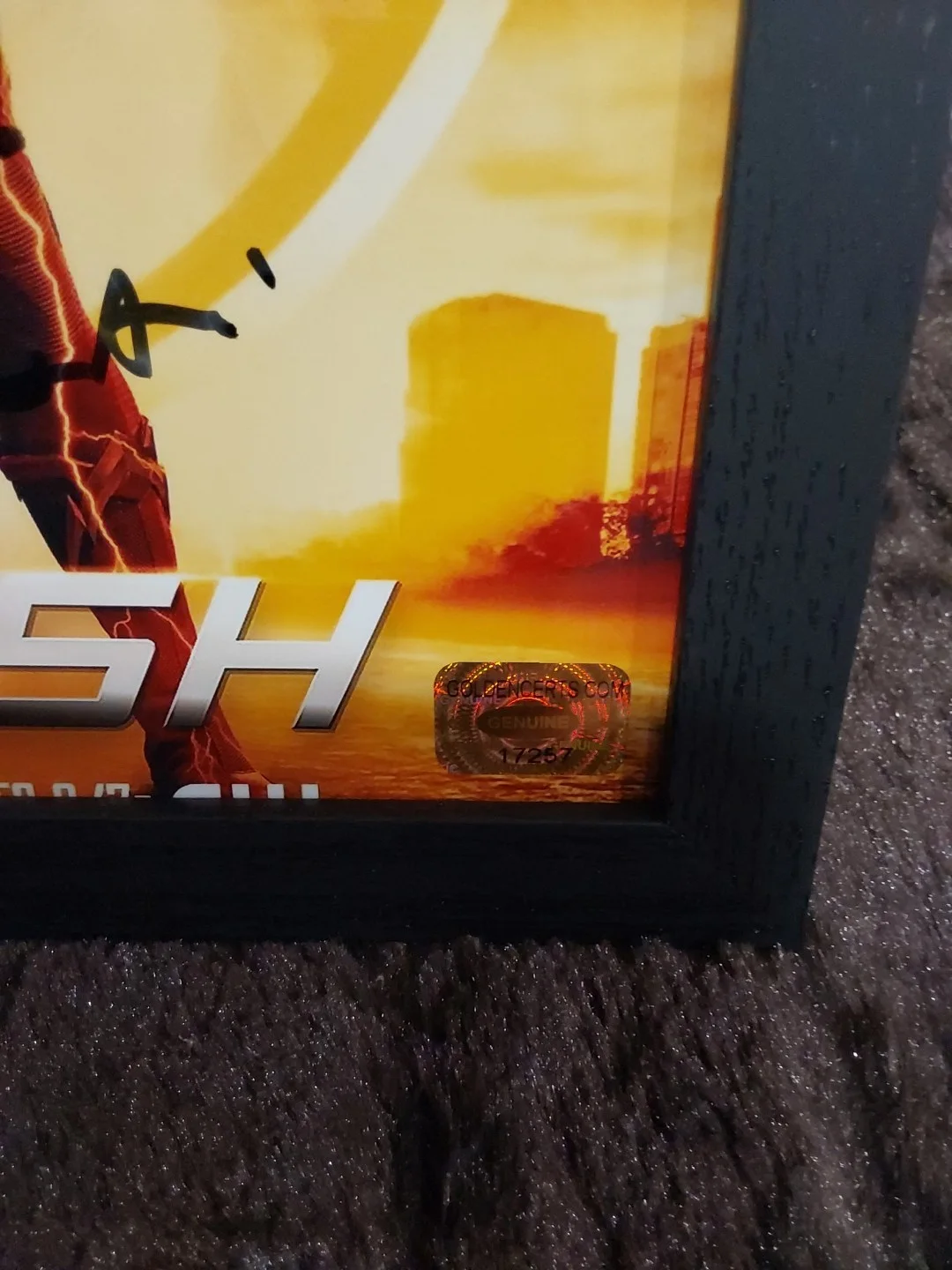 Grant Gustin — Grant Gustin Framed The Flash Signed Autographed 8x10 Picture w/ COA 17257 Cool, изображение 3