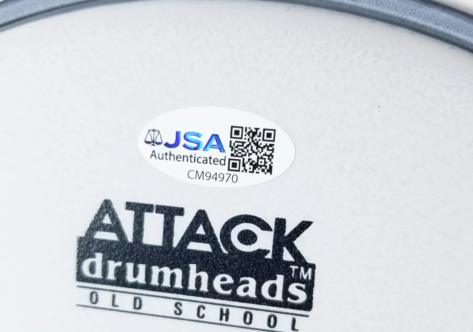 Iggy Pop and the Stooges REAL hand SIGNED 10" Drumhead JSA COA Autographed Proof, image 2