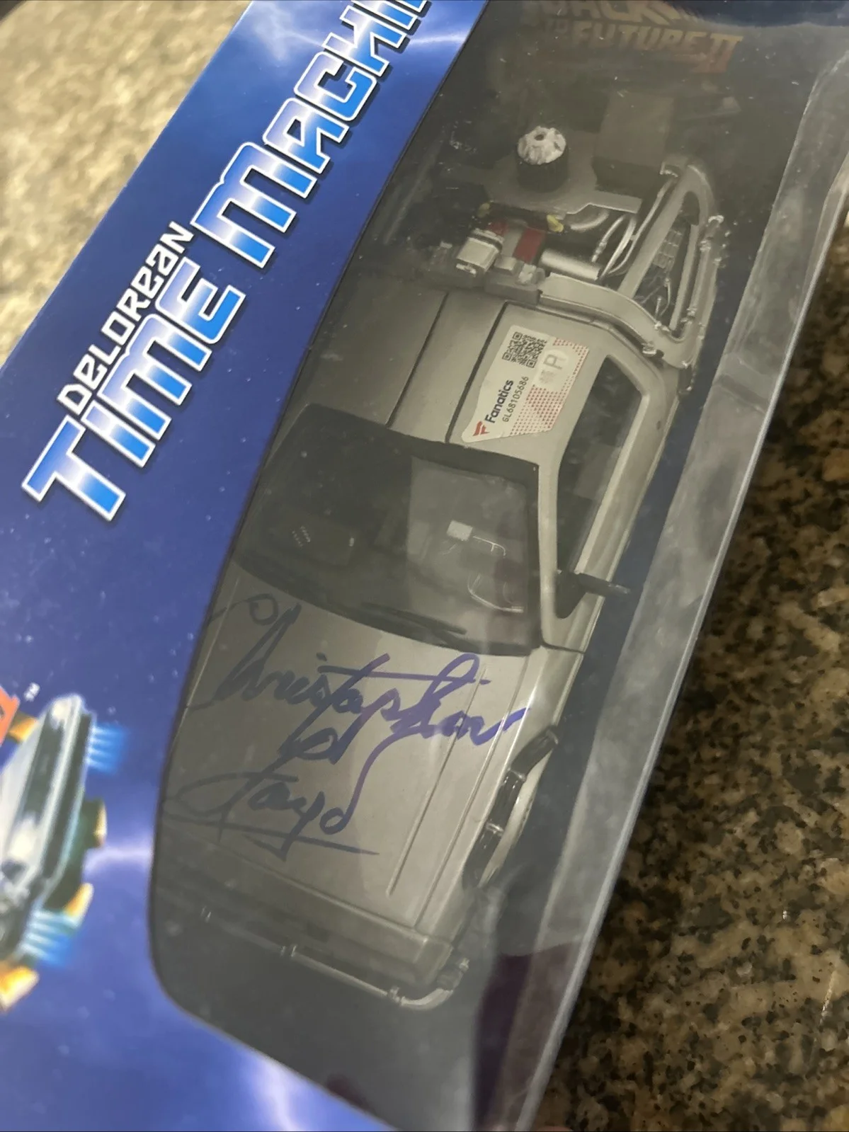 CHRISTOPHER LLOYD — CHRISTOPHER LLOYD SIGNED BACK TO THE FUTURE 1:24 DELOREAN DIECAST Fanatics COA, image 2
