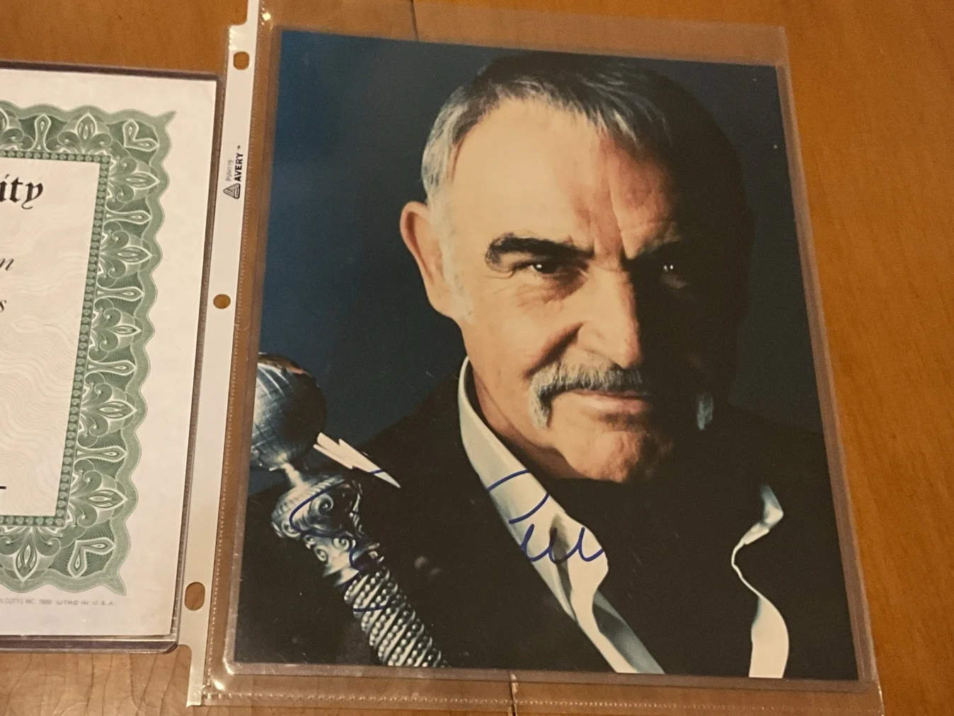 Sean Connery — Sean Connery Autographed With COA In Excellent Condition 8x10, image 4