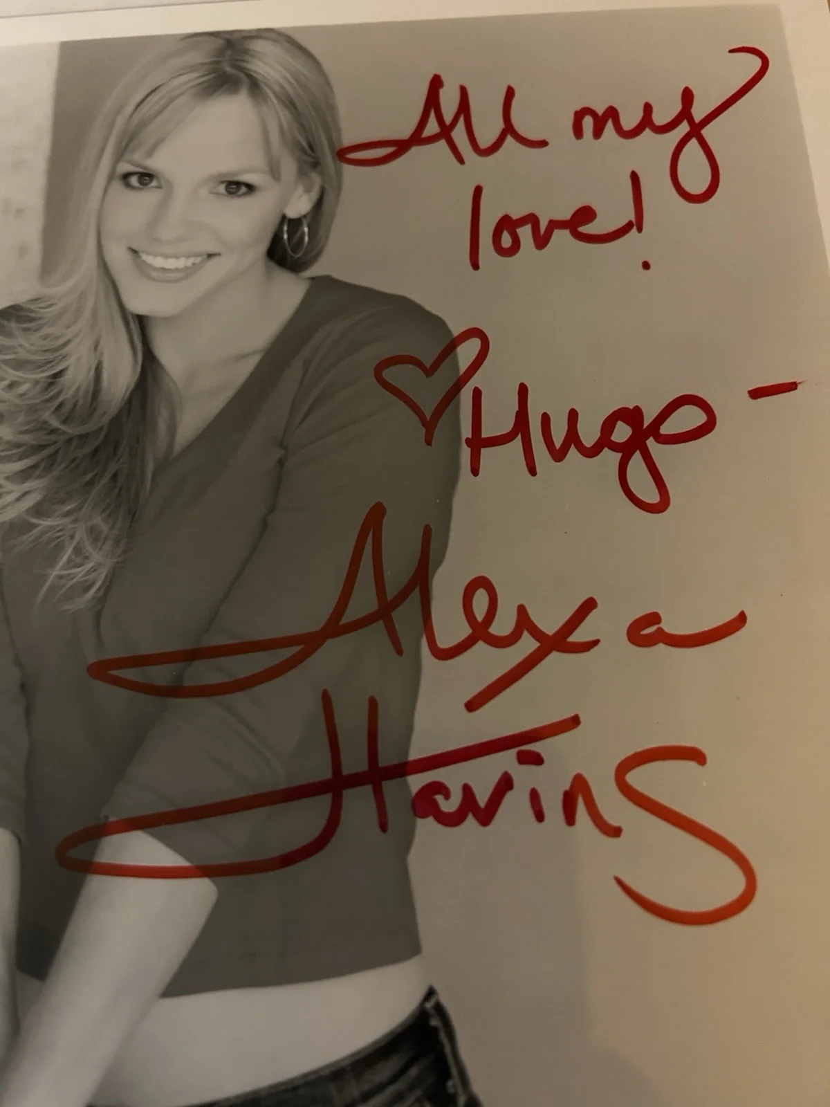 Signed Photo Of Alexa Havins All My Children General Hospital, изображение 4