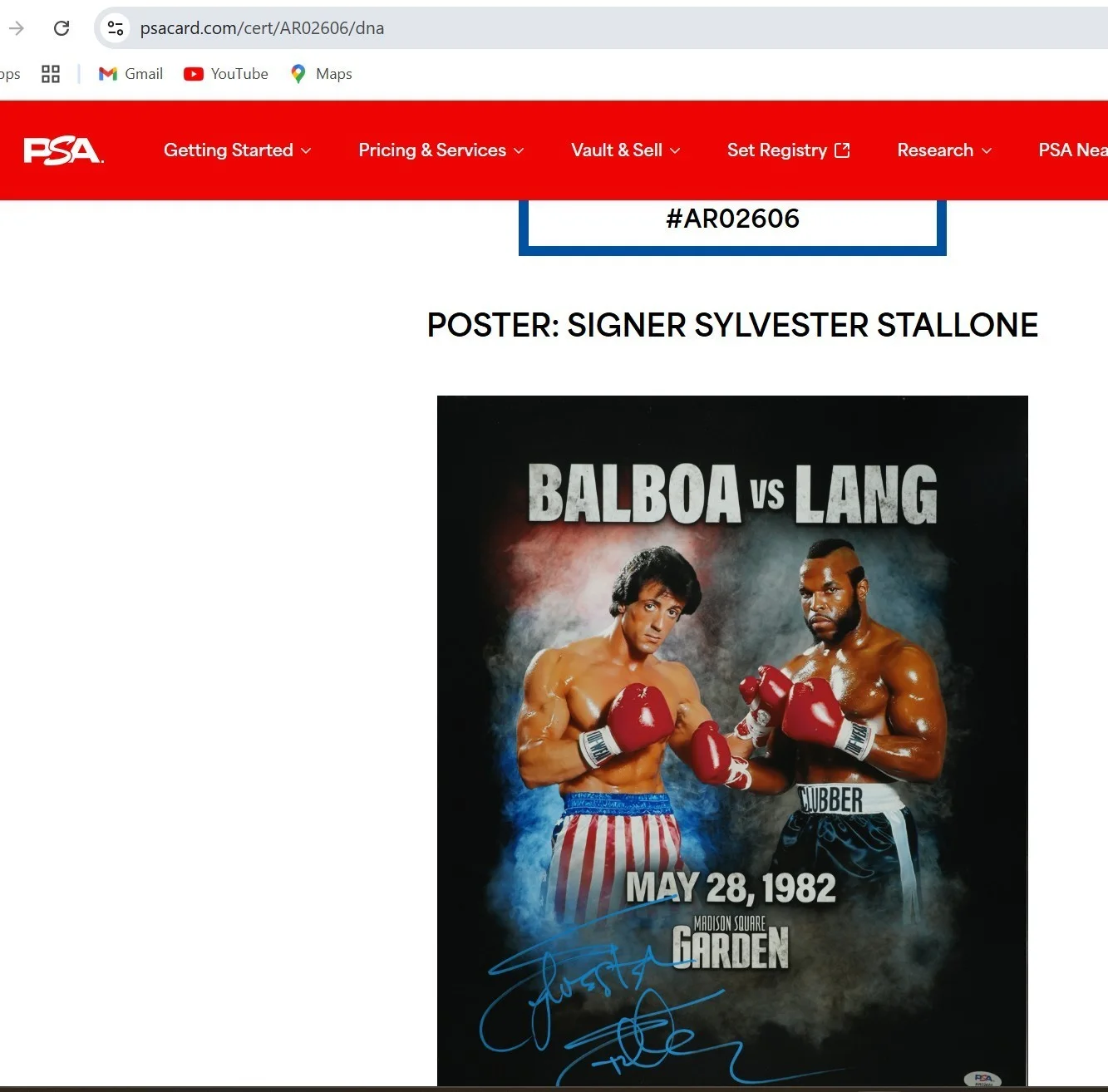 Sylvester Stallone, Mr. T — Sylvester Stallone & Mr. T Dual Signed Rocky III 16x20 Photo PSA OPIX COA RARE, изображение 5