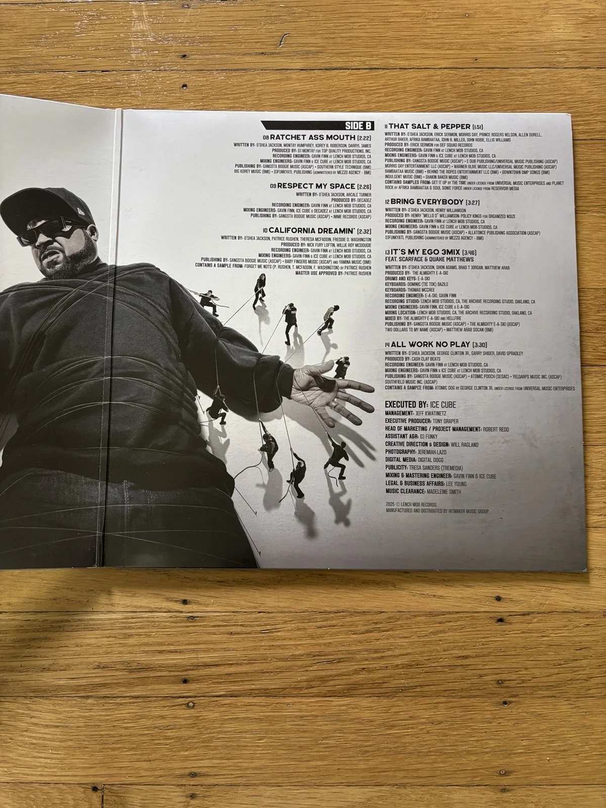 ICE CUBE Man Up Signed Autographed Vinyl Record, image 3