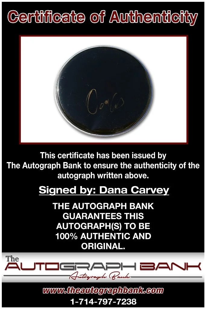 Dana Carvey — Dana Carvey authentic signed Drumhead W/Certificate Autographed (210DHa), image 2
