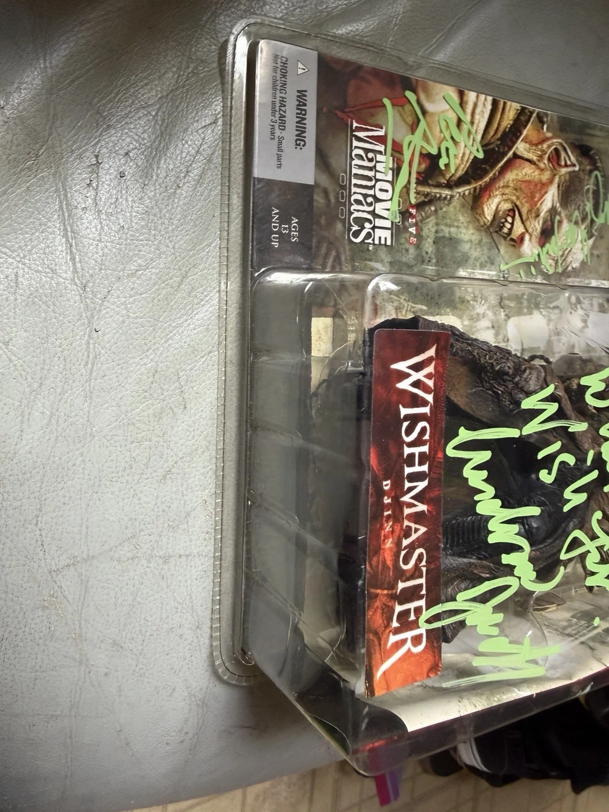 Andrew Divoff — Andrew Divoff Signed Wishmaster McFarlane Figure Inscribed W Composer & Writer, image 3