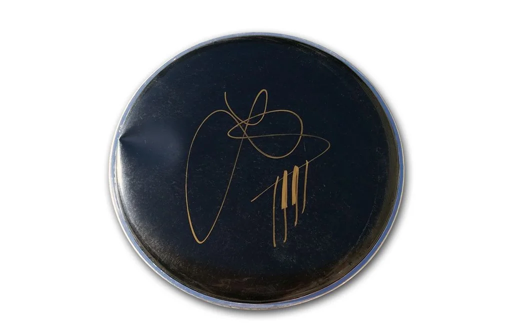 Jamie Cullum — Jamie Cullum Spinal Tap authentic signed Drumhead W/Cert Autographed 210DHa