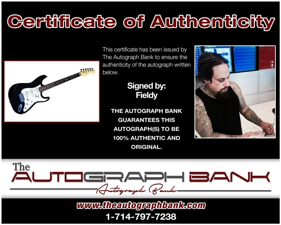 Fieldy — Fieldy Korn authentic signed Drumhead W/Certificate Autographed (223DHa), image 2