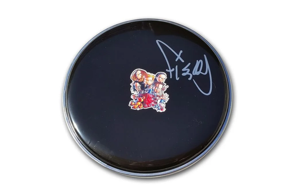 Fieldy — Fieldy Korn authentic signed Drumhead W/Certificate Autographed (223DHc)