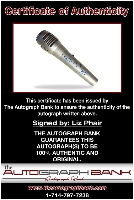 Liz Phair — Liz Phair authentic signed rock Microphone W/ Certificate Autographed (mc112a1), image 2
