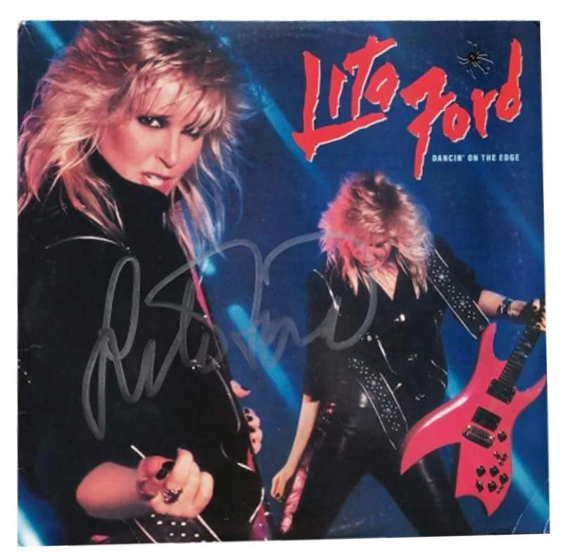 Lita Ford — The Runaways Lita Ford authentic signed rock album W/Cert Autographed A0001