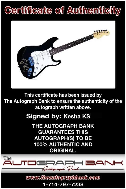 Kesha — Kesha authentic signed electric guitar W/Certificate Autograph (Authenticated), image 2