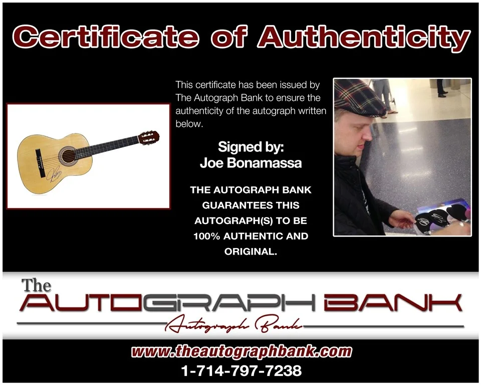 Joe Bonamassa — Joe Bonamassa Black Country signed acoustic guitar w/Cert Autograph AG2, image 2