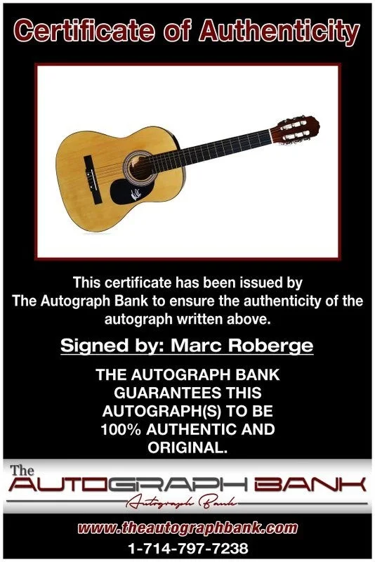 Marc Roberge — Marc Roberge authentic signed acoustic guitar W/ Certificate Autographed (A), image 2