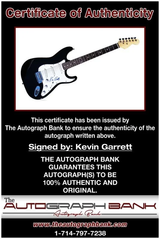 Kevin Garrett — Kevin Garrett authentic signed electric guitar W/ Certificate Autographed (A1), image 2
