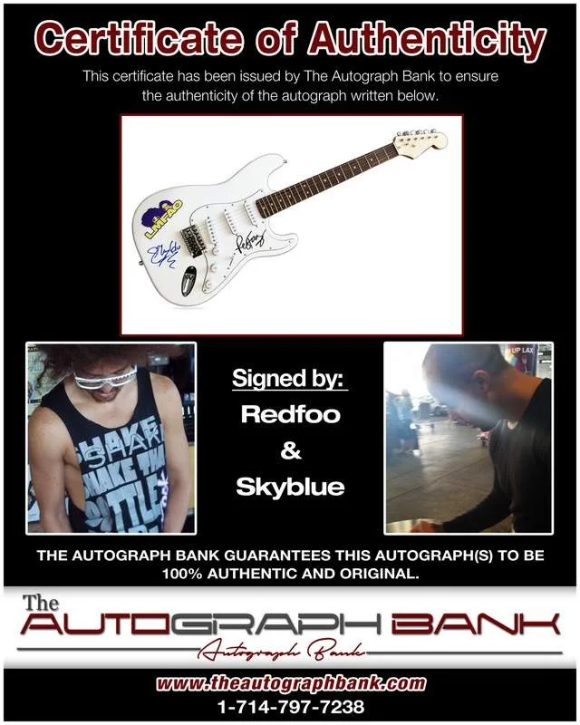Lmfao — Lmfao authentic signed rap electric guitar W/Certificate Autographed (A0022), image 2