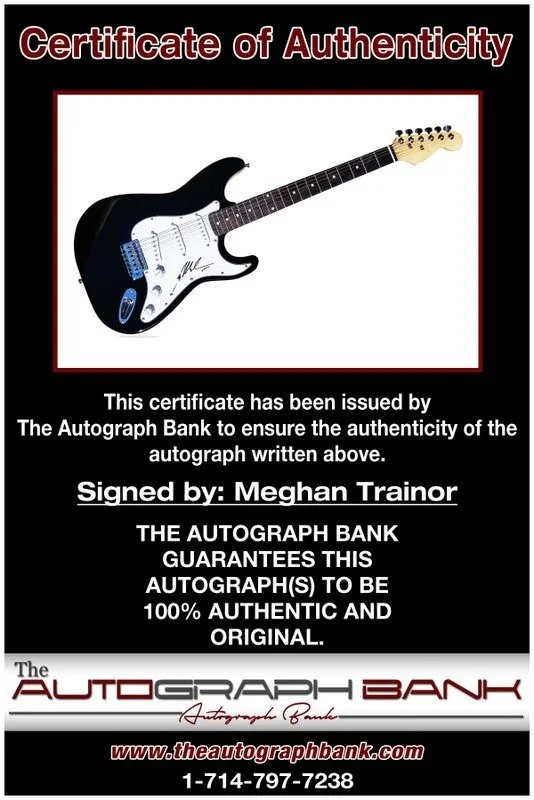 Meghan Trainor — Meghan Trainor authentic signed electric guitar W/ Certificate Autographed (A2), image 2