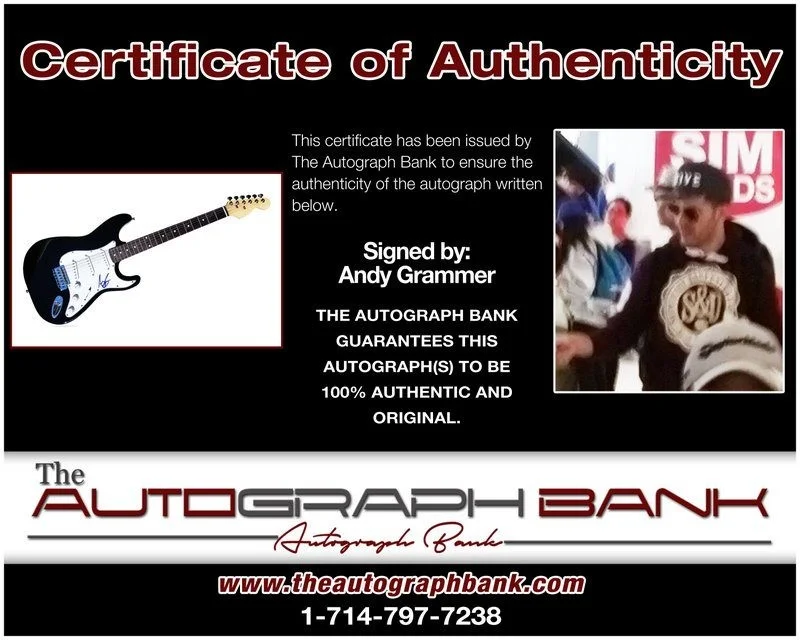 Andy Grammer — Andy Grammer authentic signed electric guitar W/ Certificate Autographed (A6), image 2