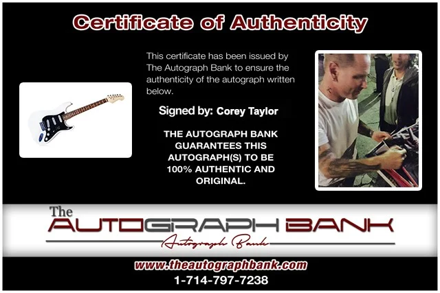 Corey Taylor — Corey Taylor Slipknot signed electric guitar W/Upper Deck Authenticated 27, image 2