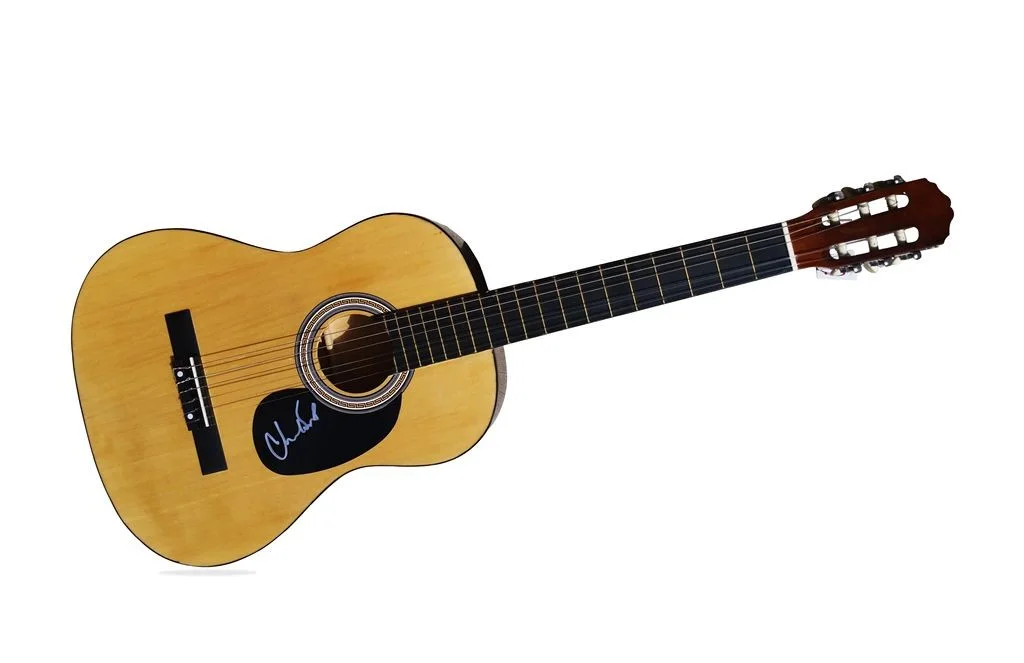 Chad Smith — Chad Smith Red Hot Chili Peppers signed acoustic guitar w/Cert Autograph 1216b1