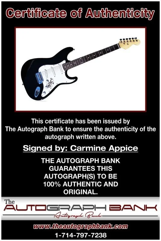 Carmine Appice — Carmine Appice authentic signed electric guitar W/ Certificate Autographed (A1), image 2